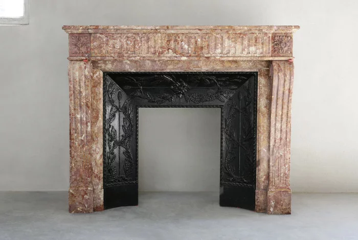 Antique marble fireplace
