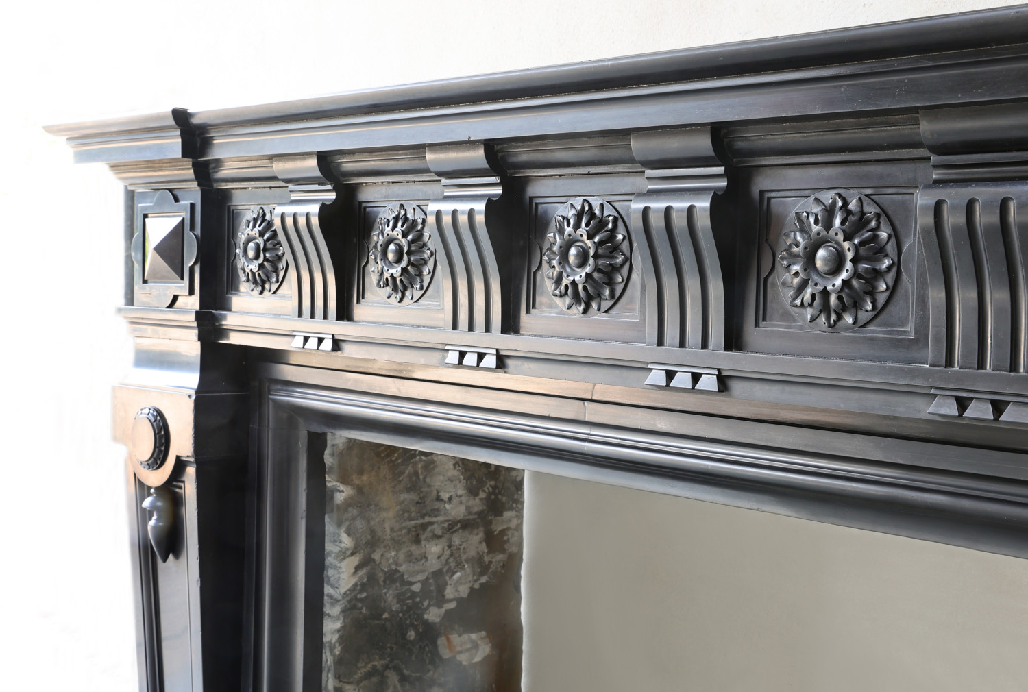 Noir de mazy marble mantle surround