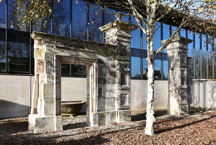 Antique Stone Pillar Gate