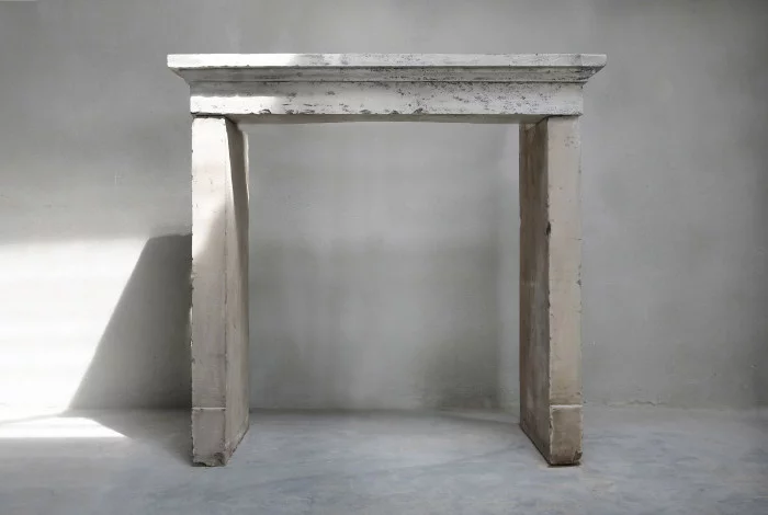 French antique fireplace