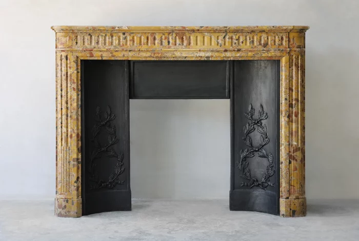 Antique marble mantel