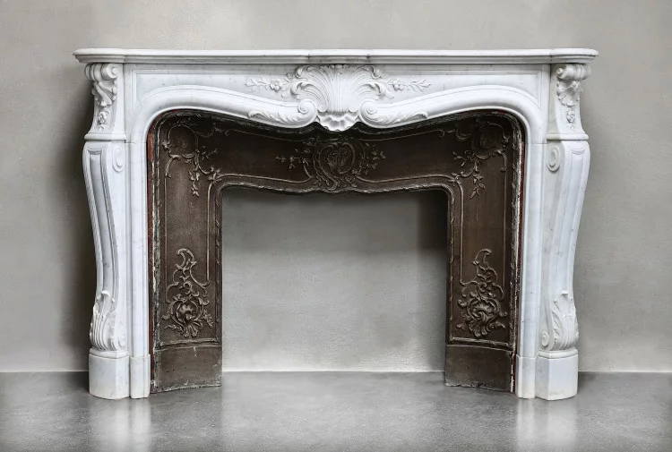 antique marble mantle