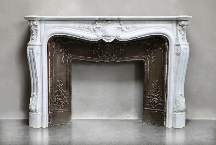 antique marble mantle