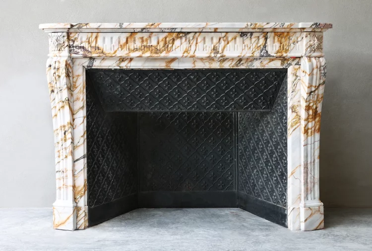 Antique marble fireplace