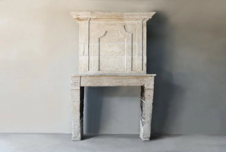 Antique  Fireplace with Trumeau