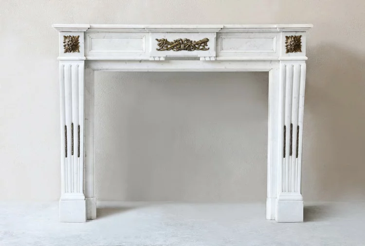Antique marble fireplace