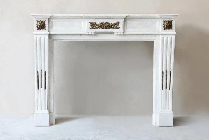 Antique marble fireplace