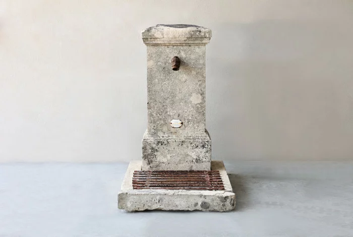 antique city fountain