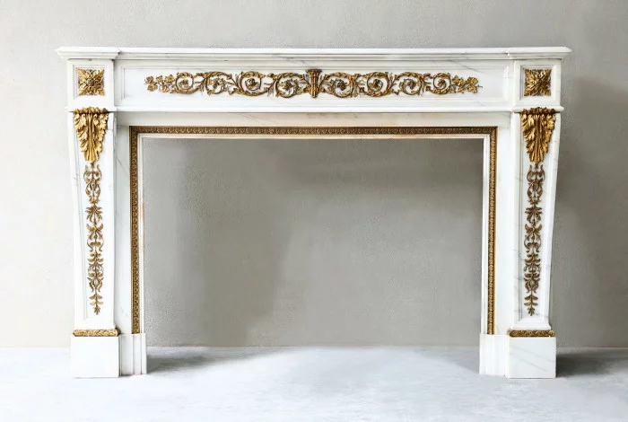 Antique marble fireplace