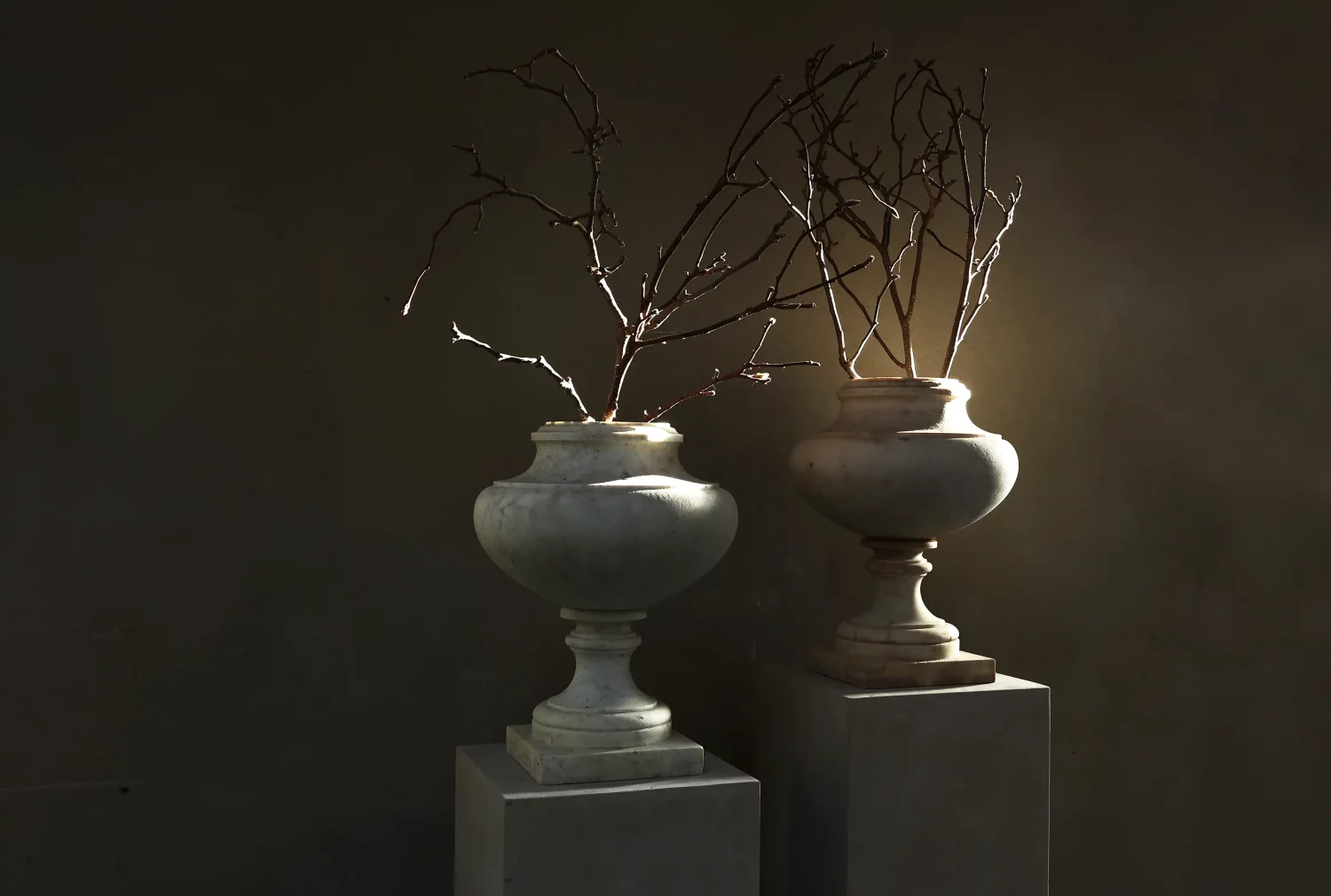 antique set of vases