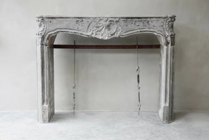 antique french fireplace