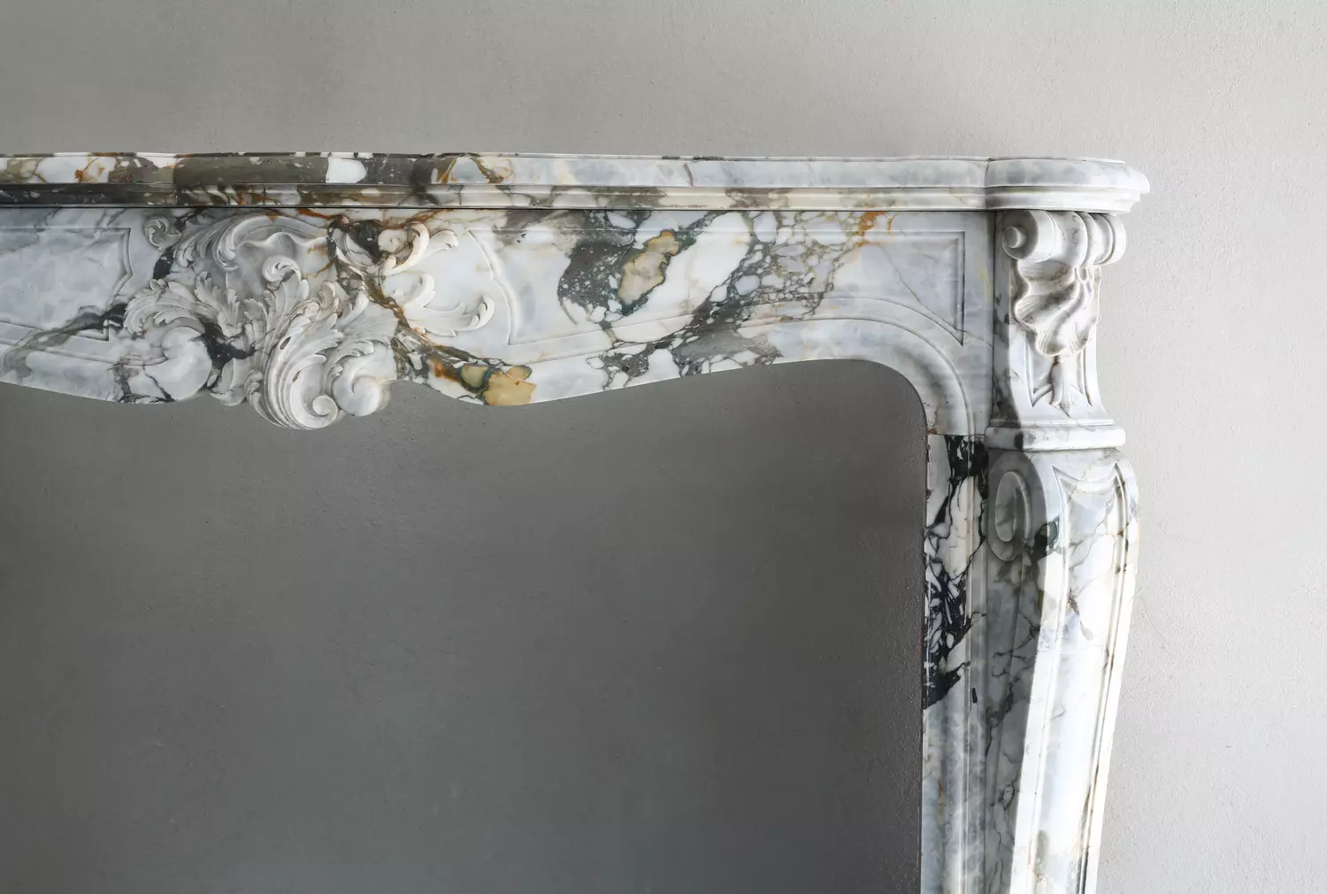 very unique antique fireplace