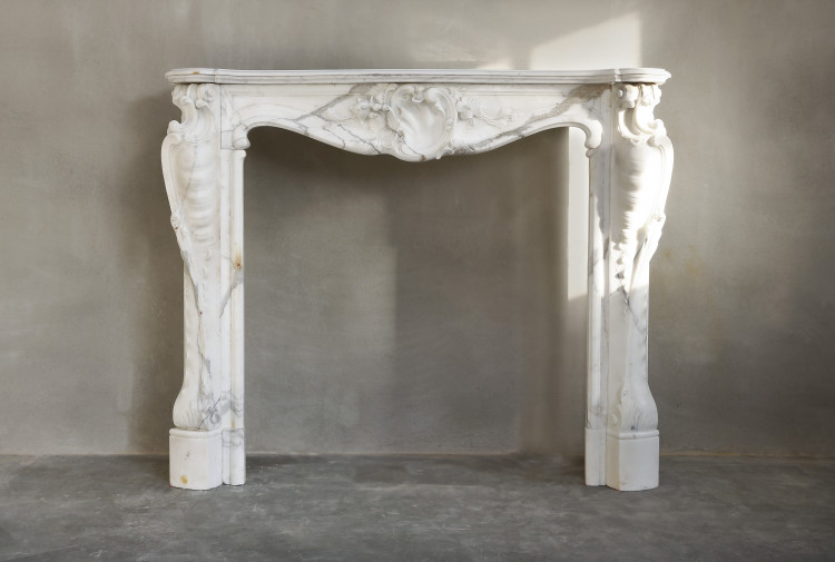 antique marble fireplace