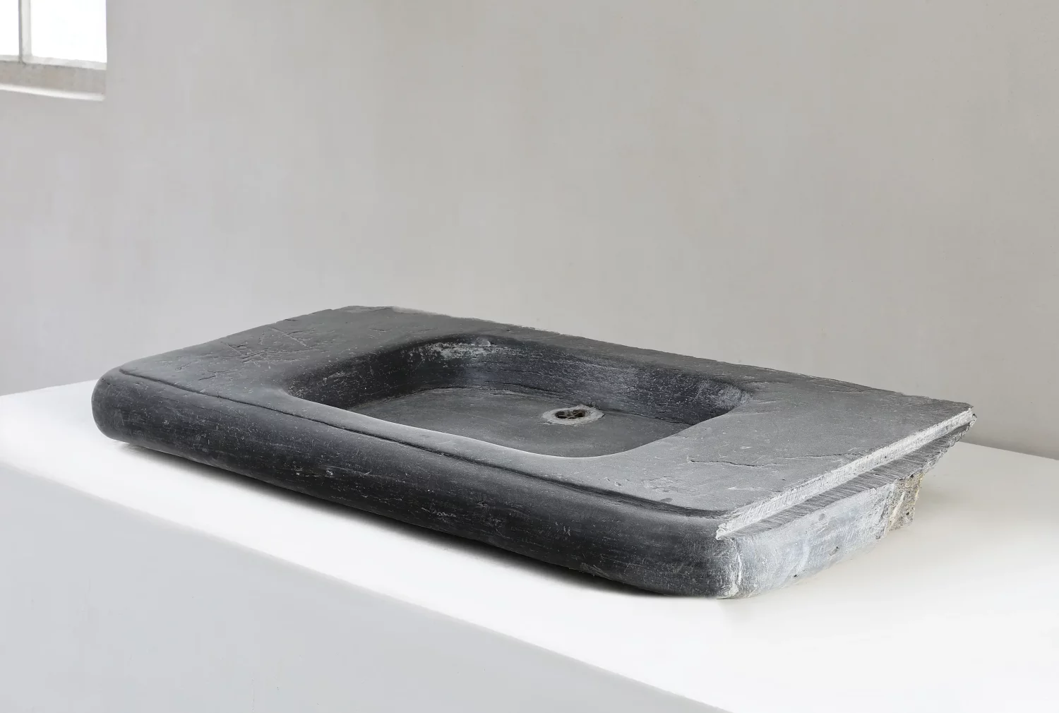 reclaimed wash basin of slate