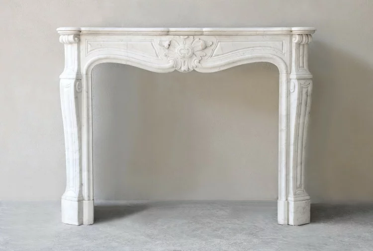Antique marble fireplace