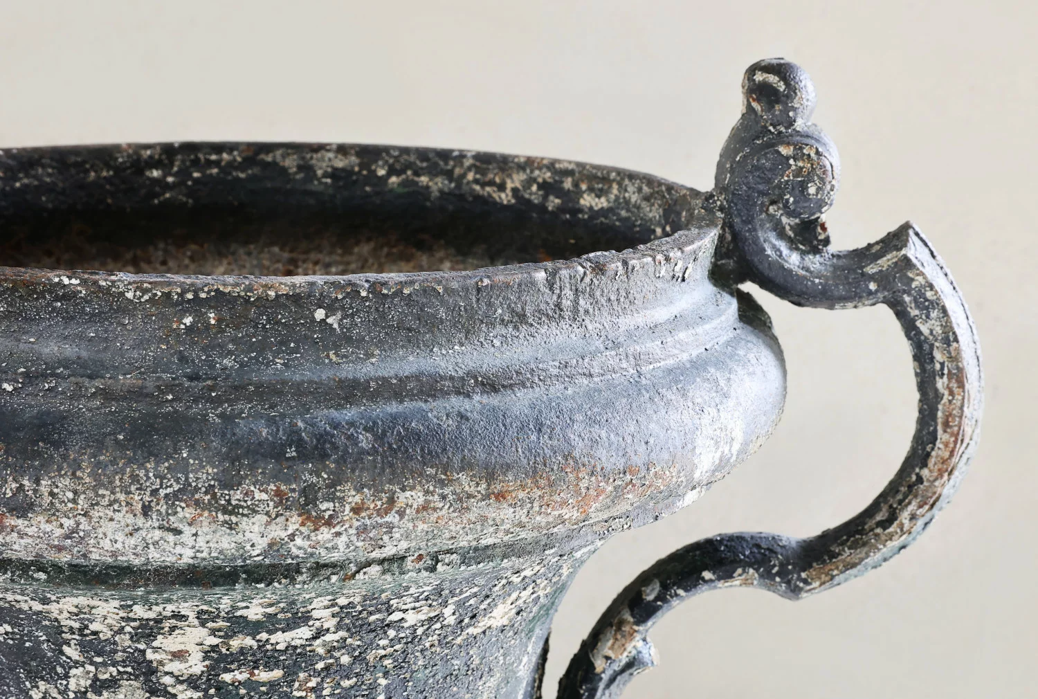 pair of cast iron vases