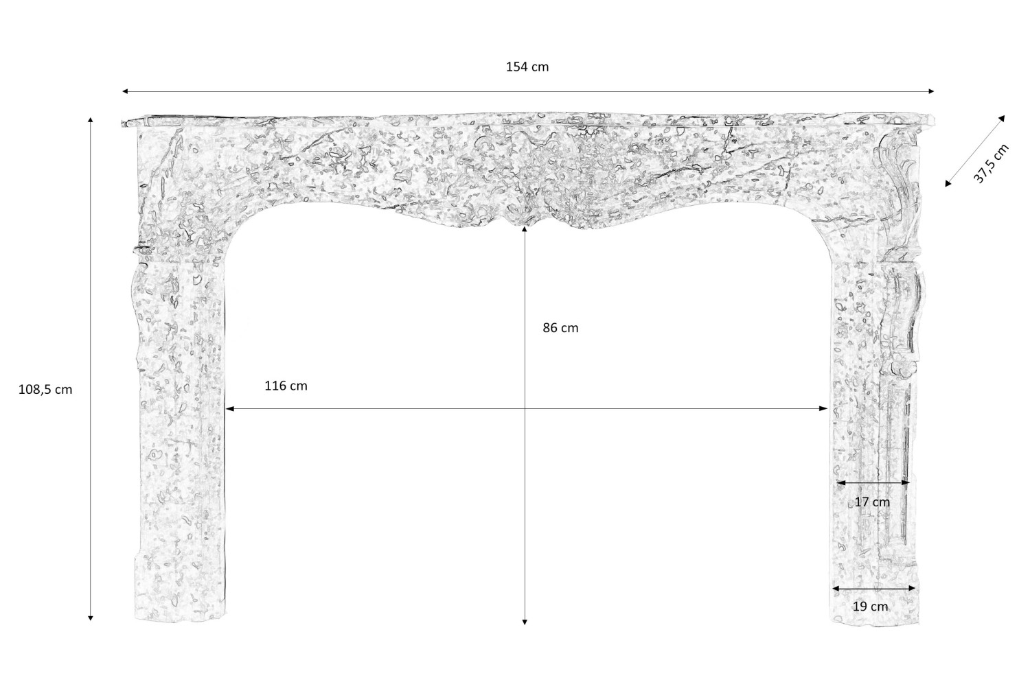 unique antique fireplace