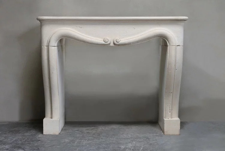 handcarved fireplace