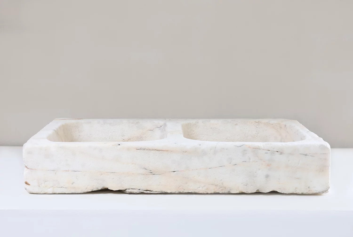 reclaimed wash basin of marble
