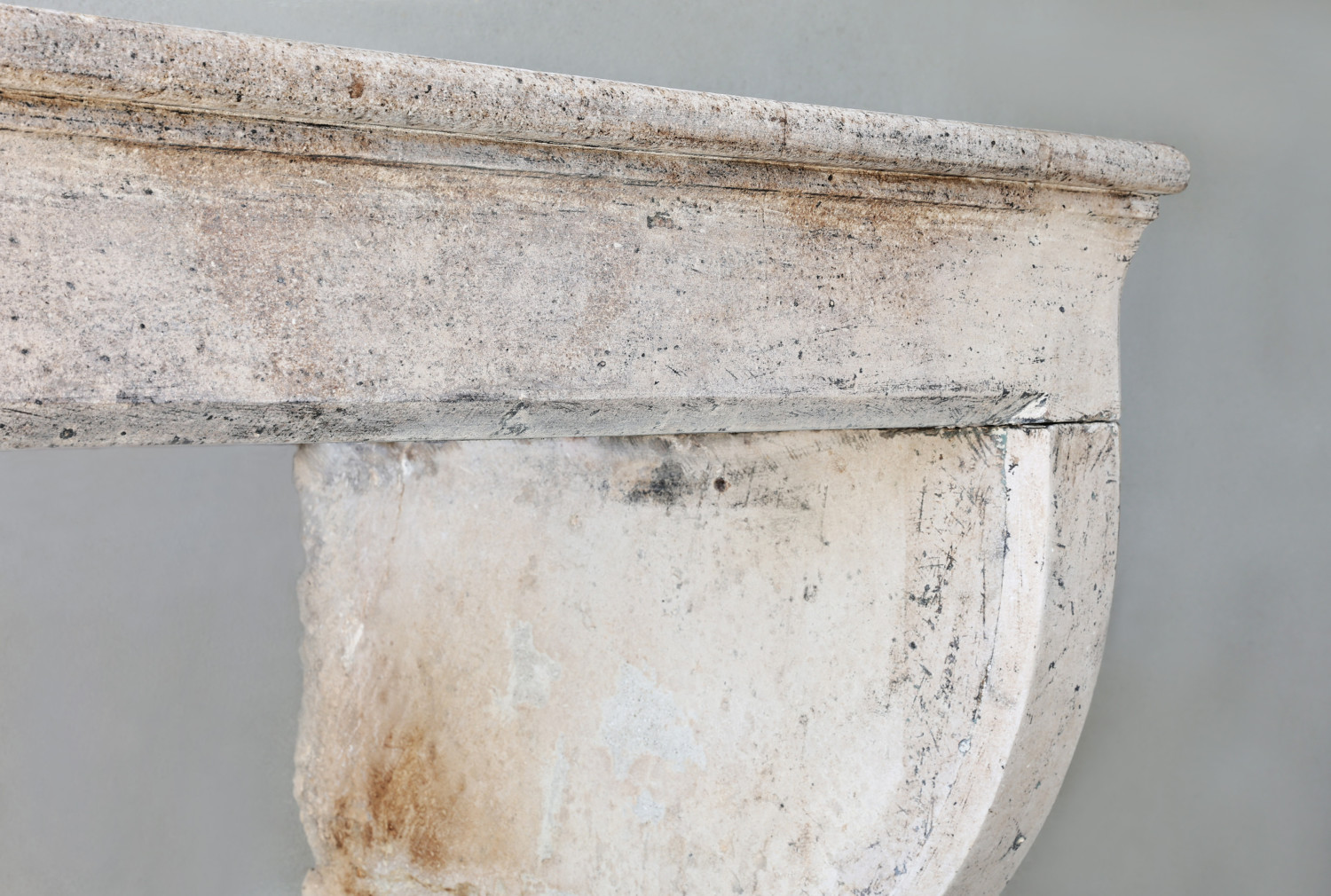 old mantle of french limestone