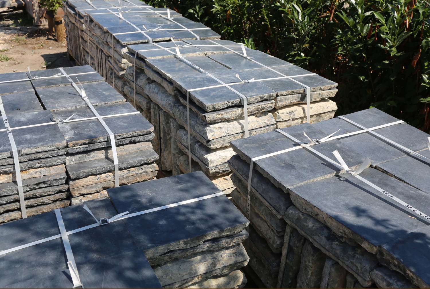 old-black-marble-floor